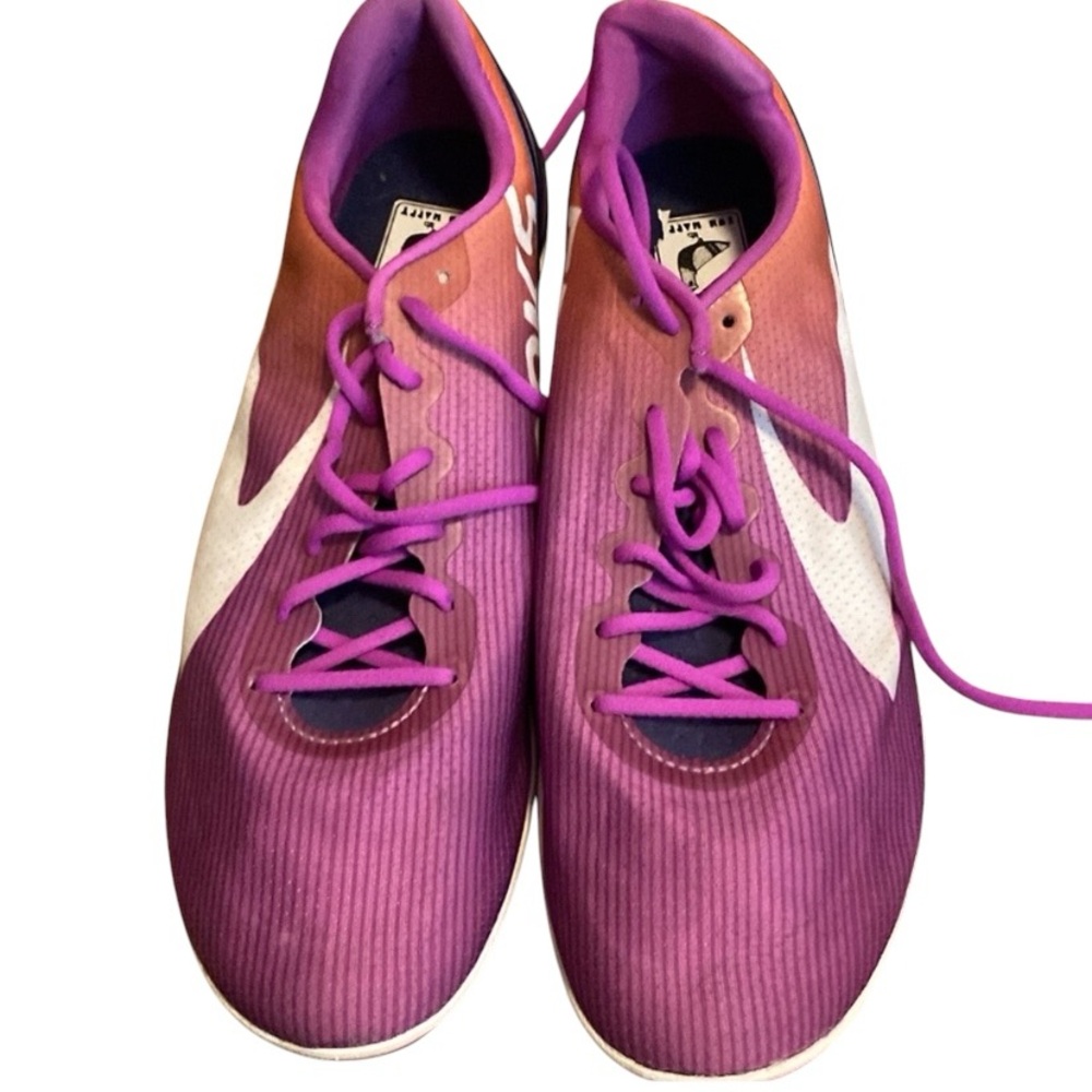 Brooks Mach 17 Spikeless Medium Track Flats Pink Orange 8.5